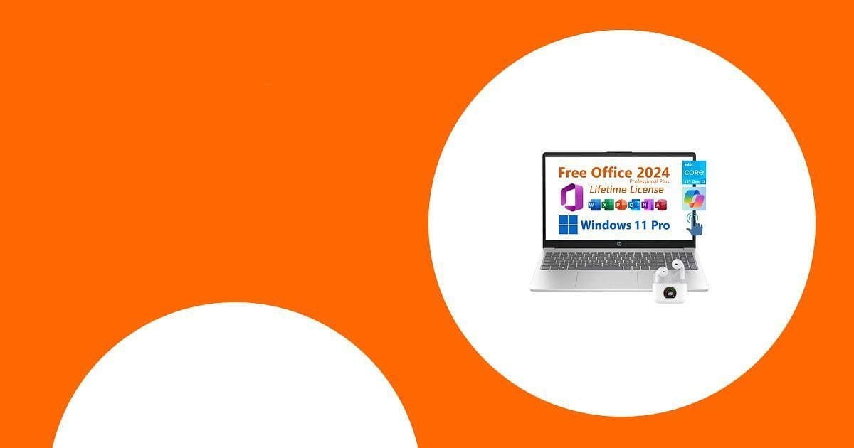 Laptop mit FreeOffice 2024 Professional Plus und Windows 11 Pro. Lebenslange Lizenz enthalten.