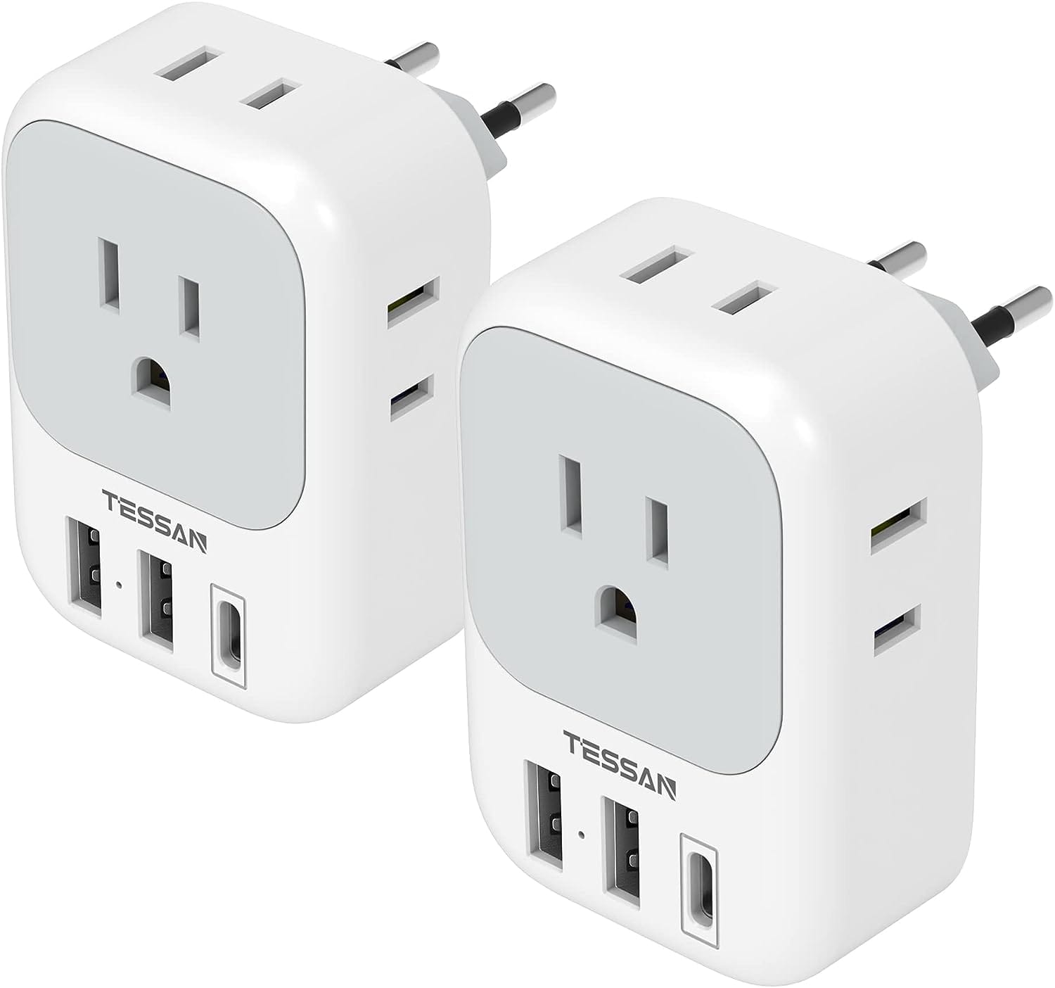 Unlock European Travel with TESSAN’s 2 Pack USB C Pl …
