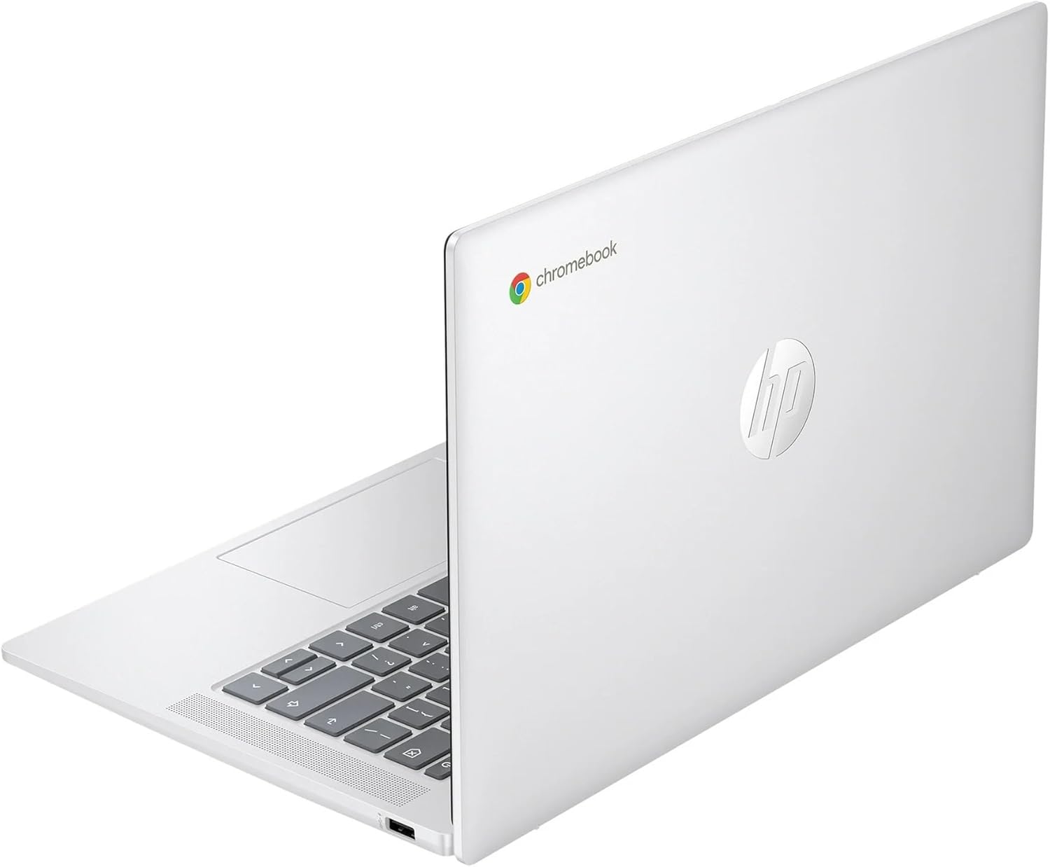Unlock Productivity with the Renewed HP 14a Chromebook: A Sparkly White Marvel!