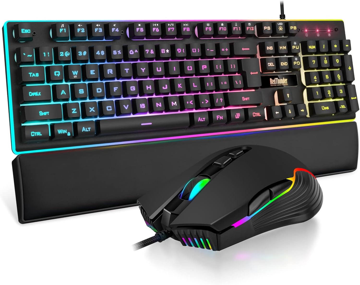 Elevate Your Game: RedThunder K10 Wired Keyboard & Mo …