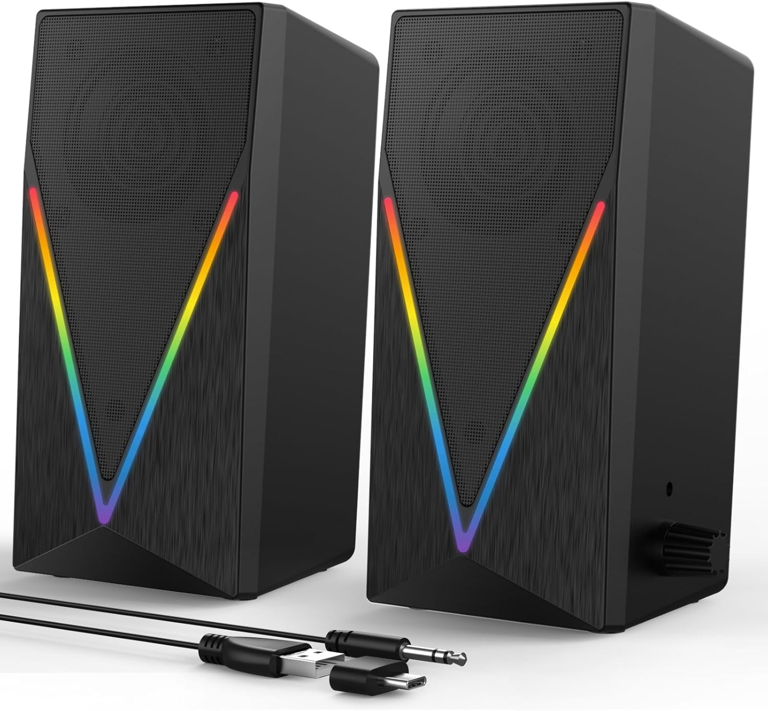 Elevate Your Sound Experience: RGB Desktop Speakers with E …