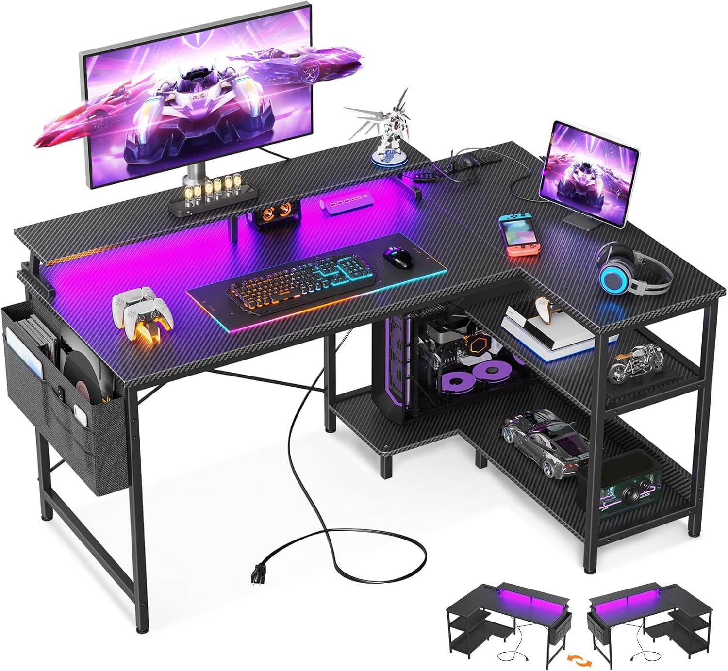 Level Up Your Gaming Setup: ODK 48 Inch L-Shaped Desk Revi …